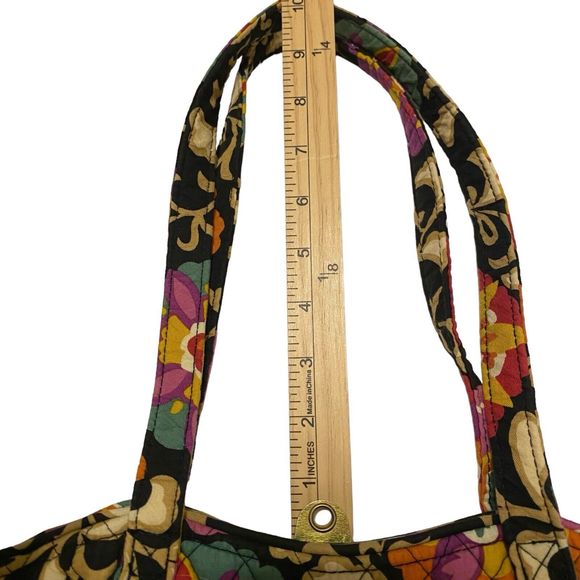 Vera Bradley Shoulder Bag Double Strap Quilted Floral Multicolor - Picture 3 of 6